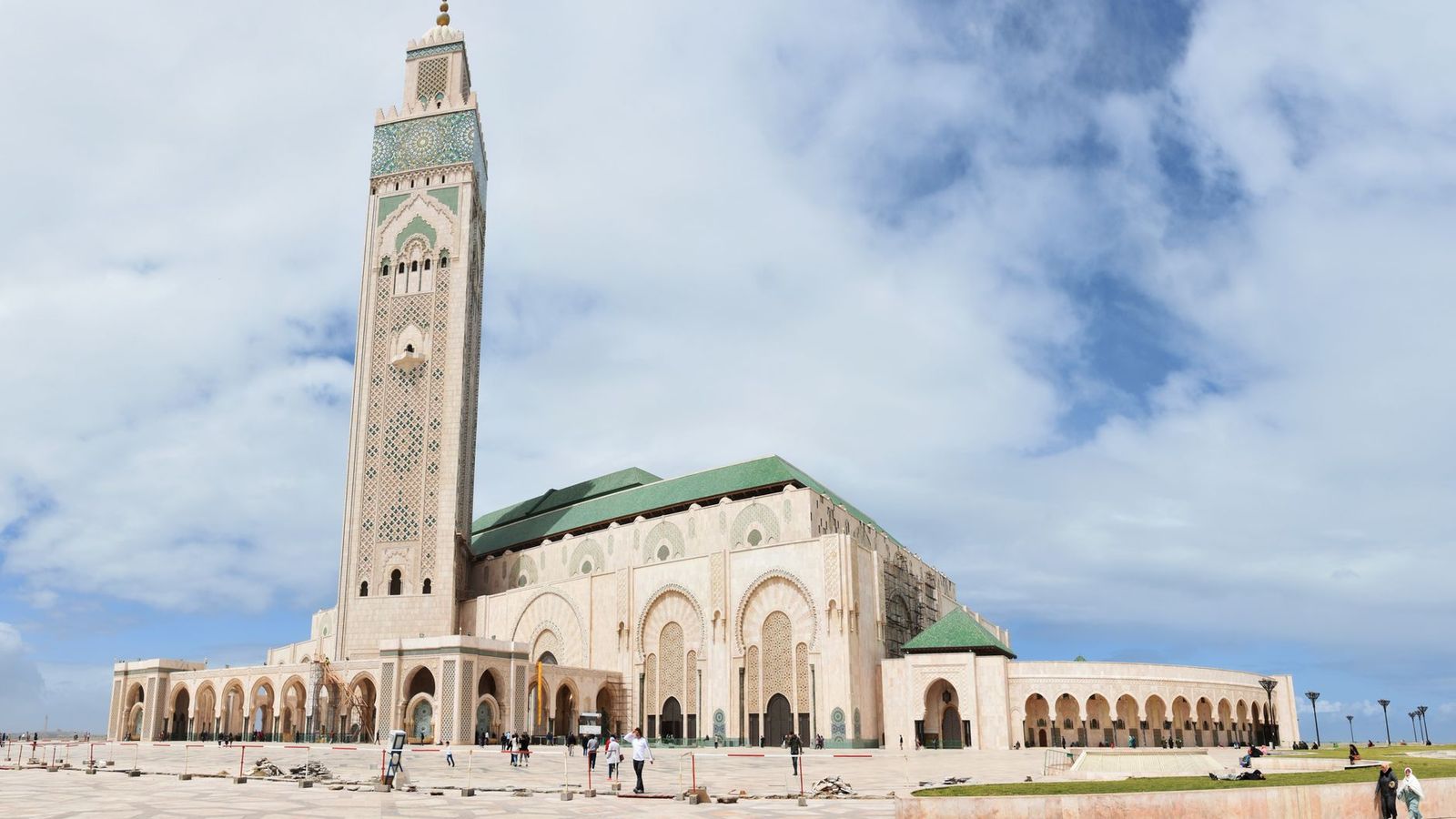 La mosquée Hassan II sur le front de mer de Casablanca